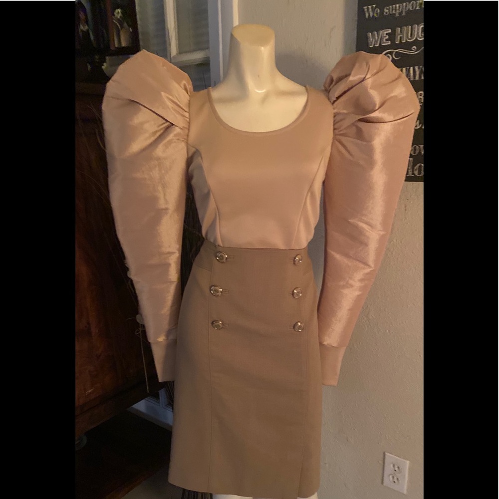 Fancy gold blouse